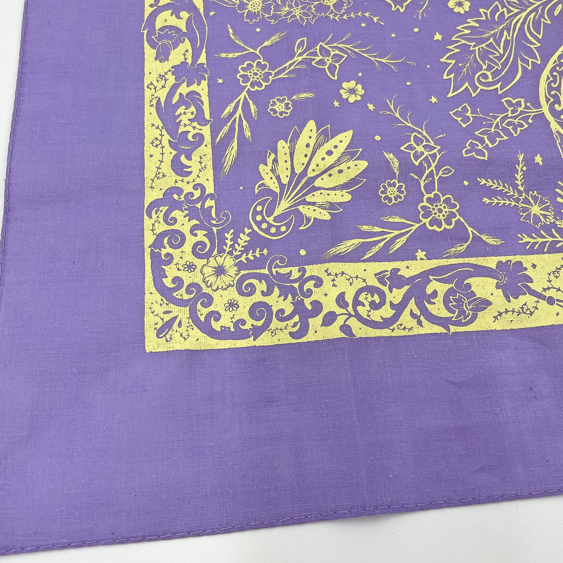 Ornamental Art Nouveau - hand illustrated screen printed 100% cotton scarf / bandana - Cat Magic Collective