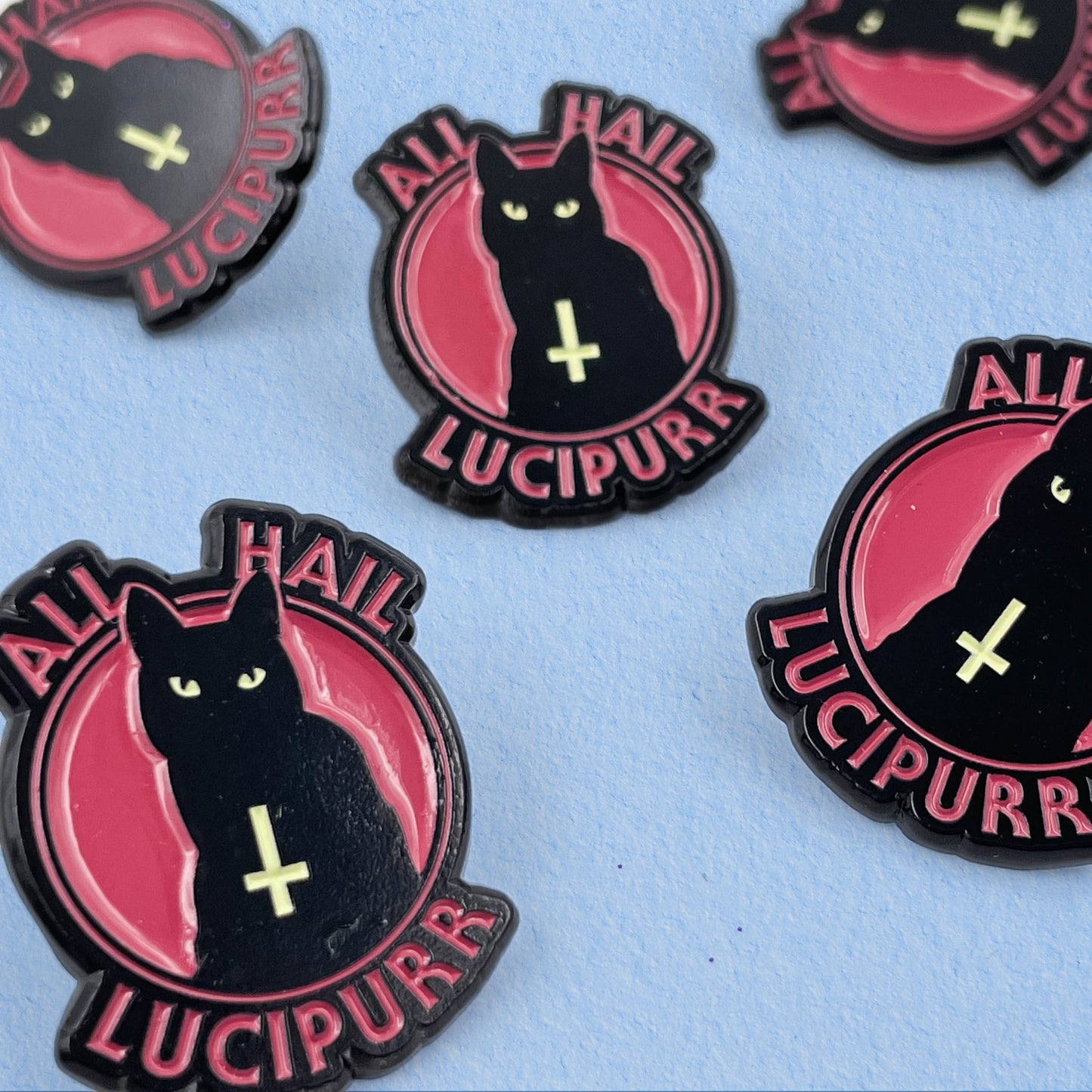 All Hail Lucipurr Enamel Pin - Cat Magic Collective