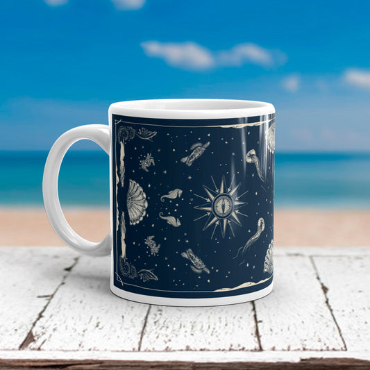 Mermaid & Sea Creatures Mug - Cat Magic Collective