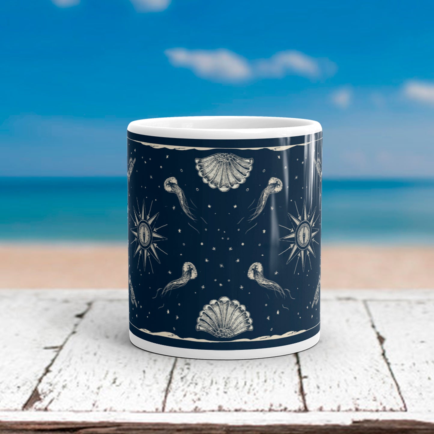 Mermaid & Sea Creatures Mug - Cat Magic Collective