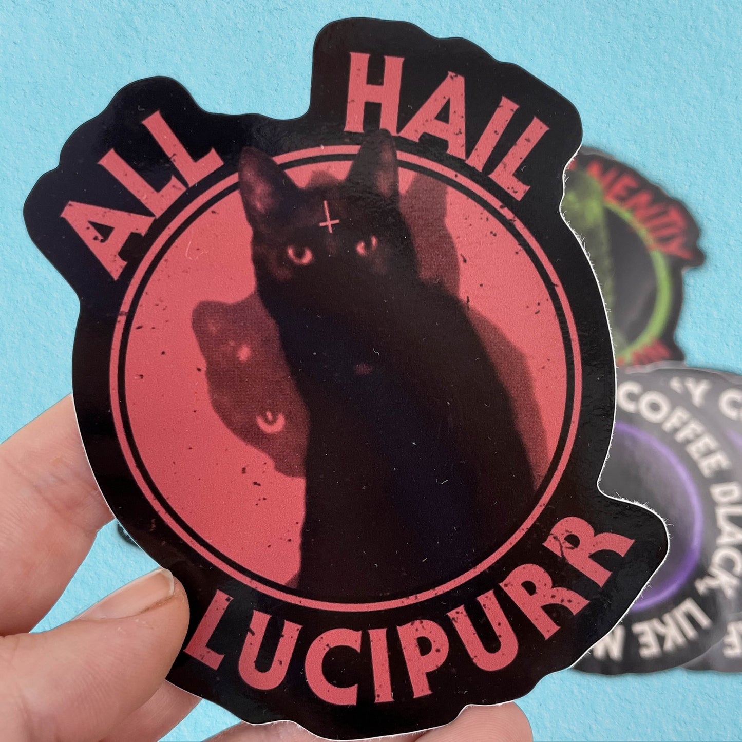 Sardonic Sticker Pack | stoner goth dark metal fun stickers - Cat Magic Collective